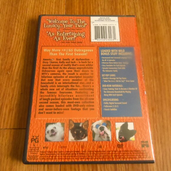 The Osbournes - Ozzy Osbourne -The 2nd Season - DVD Set - Picture 2 of 2